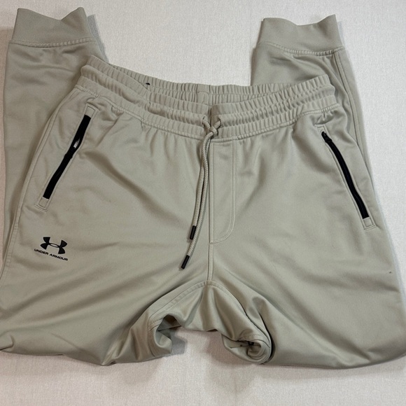 Under Armour Light Gray Joggers with Zipper Pocket - Picture 6 of 8